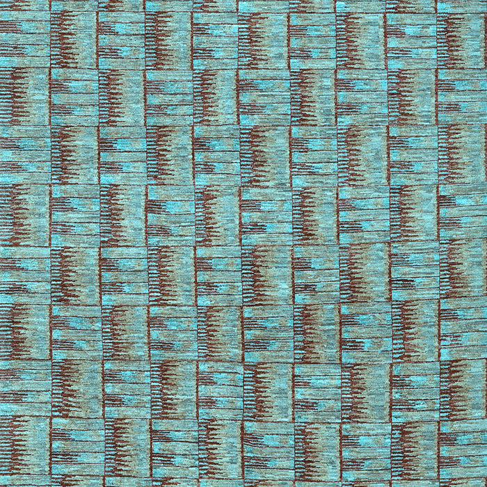 Machine Washable Abstract Light Blue Contemporary Rug, wshcon287lblu