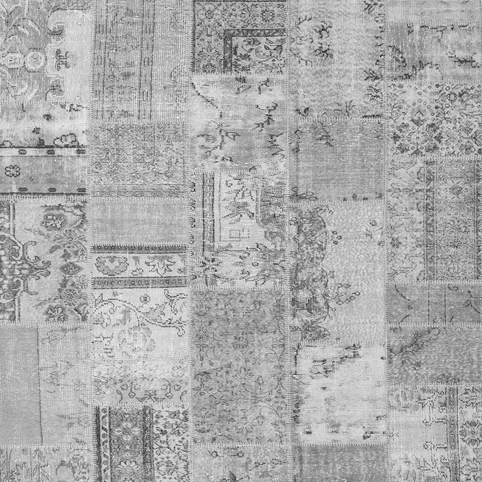 Serging Thickness of Patchwork Gray Transitional Rug, con2880gry