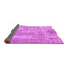 Sideview of Patchwork Pink Transitional Rug, con2880pnk