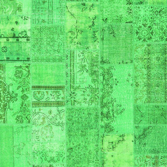 Patchwork Green Transitional Rug, con2880grn