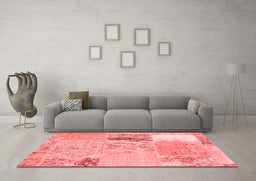 Transitional Red Washable Rugs