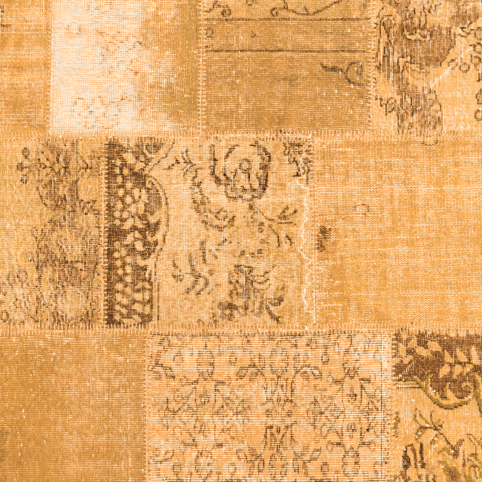 Serging Thickness of Machine Washable Patchwork Orange Transitional Area Rugs, wshcon2881org