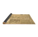 Sideview of Patchwork Brown Transitional Rug, con2881brn