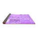 Sideview of Patchwork Purple Transitional Rug, con2881pur