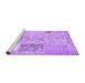 Sideview of Machine Washable Patchwork Purple Transitional Area Rugs, wshcon2881pur