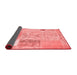 Patchwork Red Transitional Area Rugs