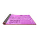 Sideview of Patchwork Pink Transitional Rug, con2881pnk