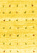 Machine Washable Solid Yellow Modern Rug, wshcon2882yw