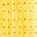 Square Solid Yellow Modern Rug, con2882yw