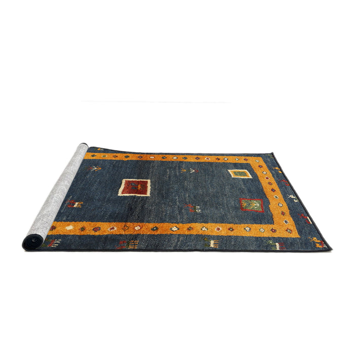 Serging Thickness of Machine Washable Contemporary Brown Rug, wshcon2883