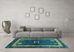 Machine Washable Abstract Light Blue Contemporary Rug in a Living Room, wshcon2883lblu