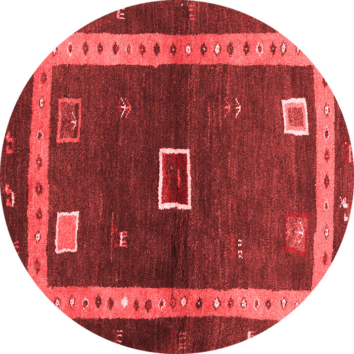 Abstract Red Contemporary Rug, con2883red