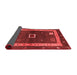 Abstract Red Contemporary Area Rugs