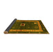 Sideview of Abstract Yellow Contemporary Rug, con2883yw