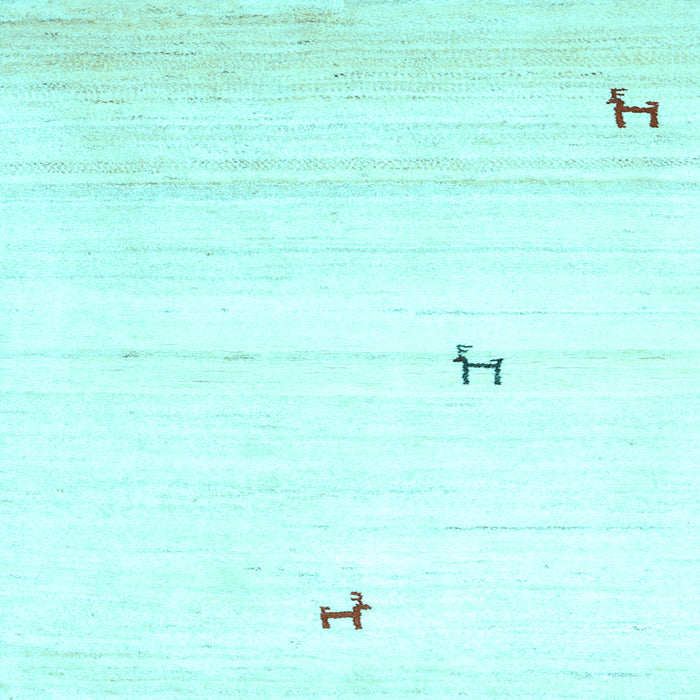 Square Machine Washable Solid Light Blue Modern Rug, wshcon2884lblu