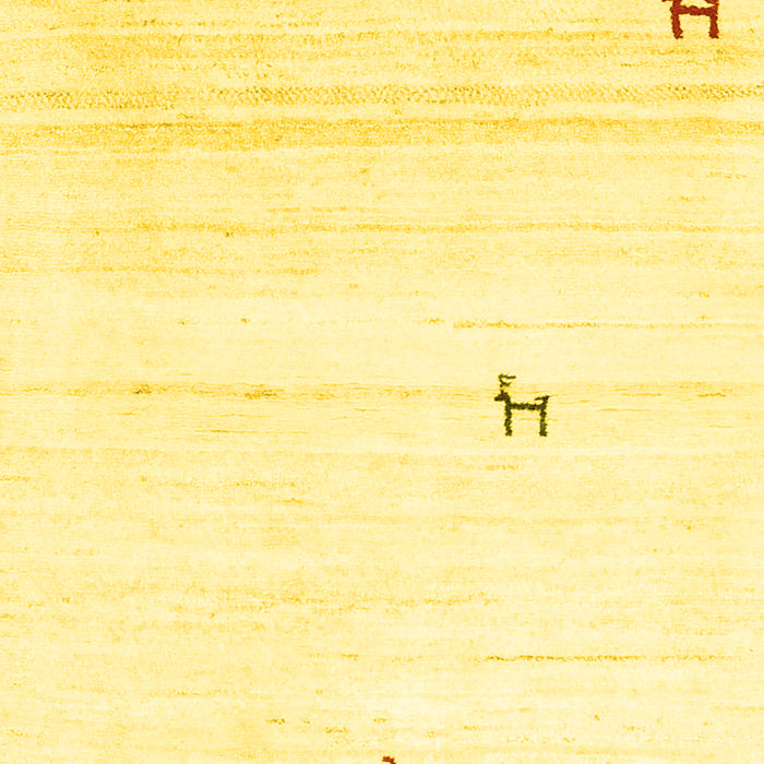 Solid Yellow Modern Rug, con2884yw