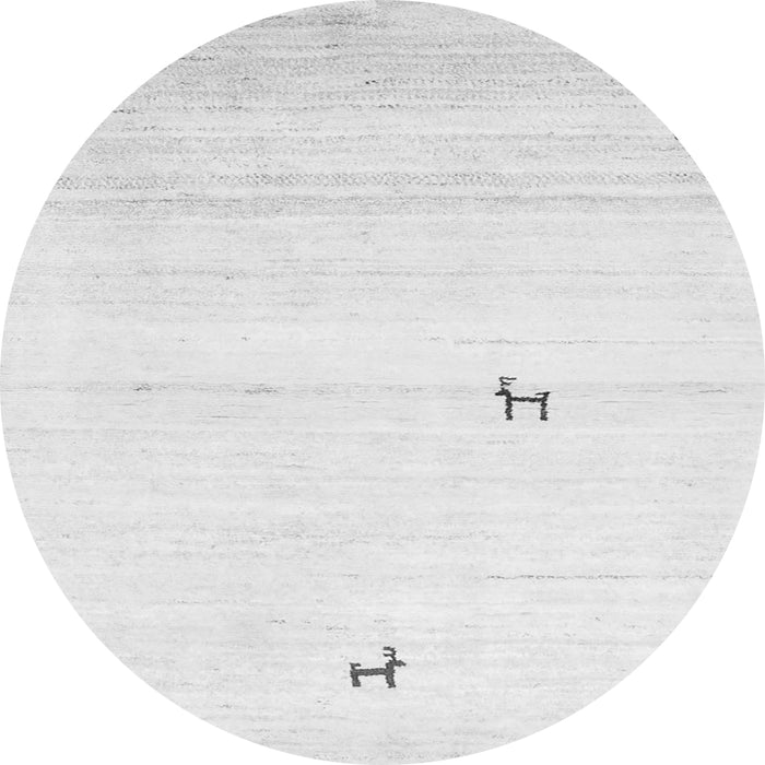 Square Solid Gray Modern Rug, con2884gry