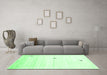 Machine Washable Solid Emerald Green Modern Area Rugs in a Living Room,, wshcon2884emgrn