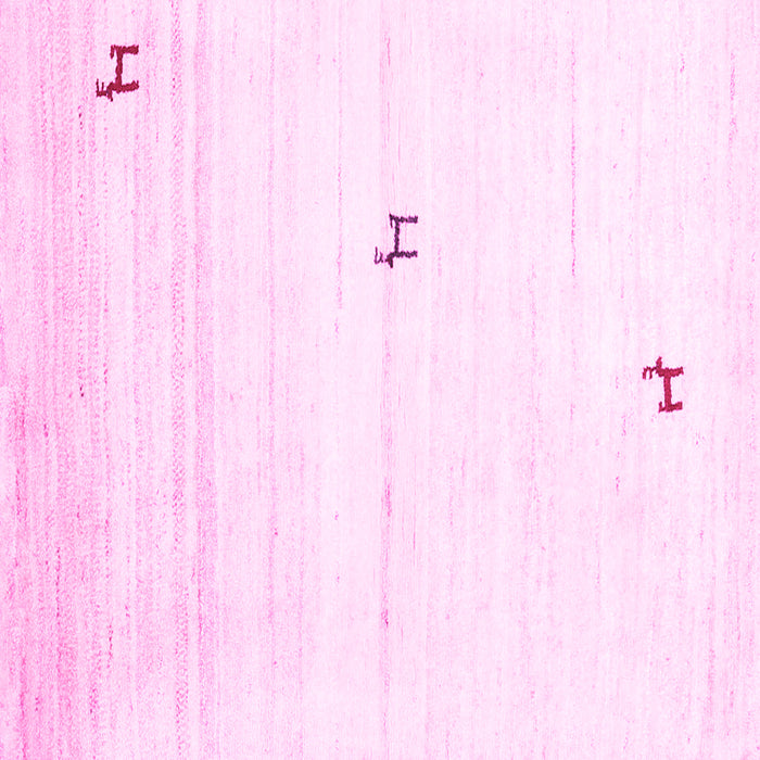 Square Machine Washable Solid Pink Modern Rug, wshcon2884pnk