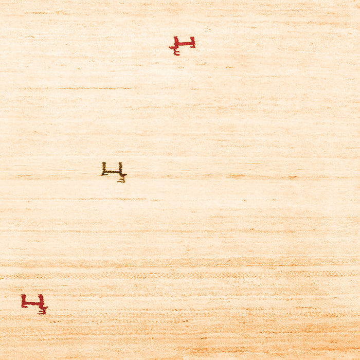 Serging Thickness of Solid Orange Modern Rug, con2884org