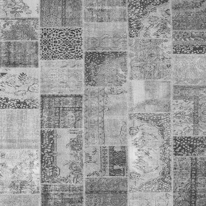 Serging Thickness of Patchwork Gray Transitional Rug, con2885gry