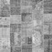 Serging Thickness of Patchwork Gray Transitional Rug, con2885gry