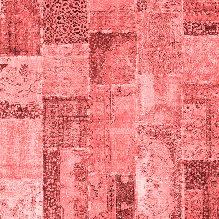Patchwork Red Transitional Area Rugs