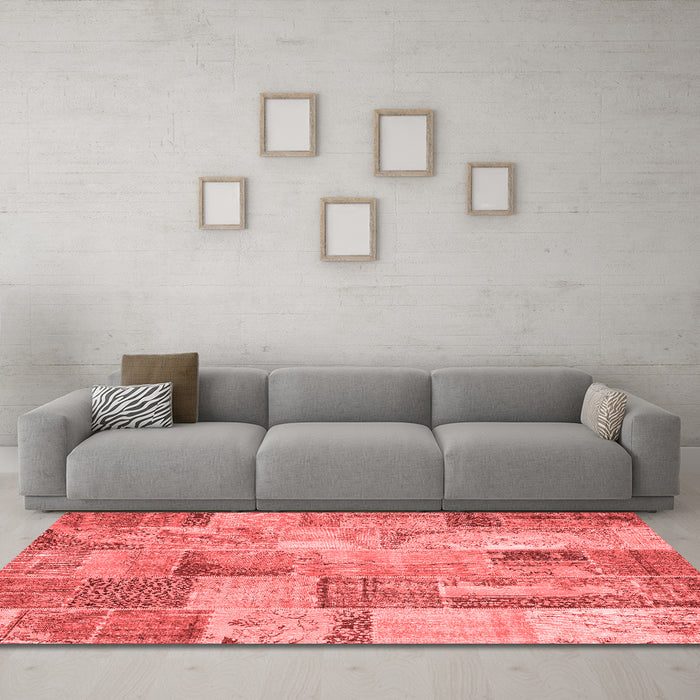 Transitional Red Washable Rugs