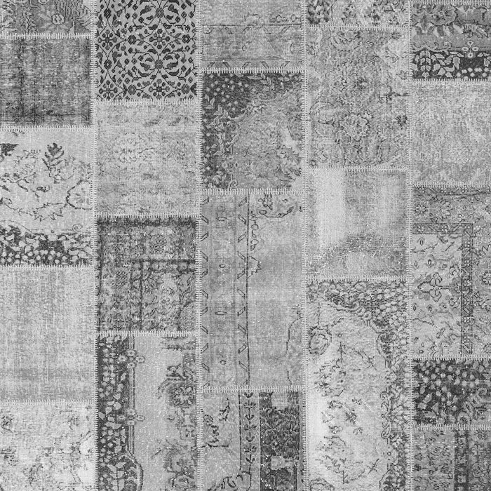 Patchwork Gray Transitional Rug, con2885gry
