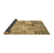 Sideview of Patchwork Brown Transitional Rug, con2885brn