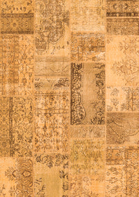 Patchwork Orange Transitional Rug, con2886org