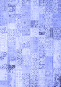 Patchwork Blue Transitional Rug, con2887blu