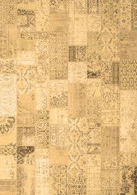 Patchwork Brown Transitional Rug, con2887brn