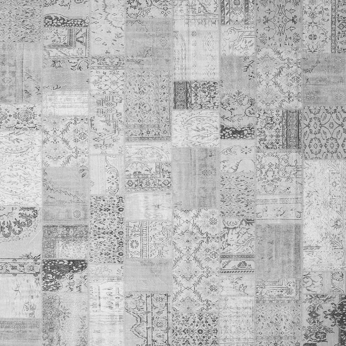 Serging Thickness of Patchwork Gray Transitional Rug, con2887gry