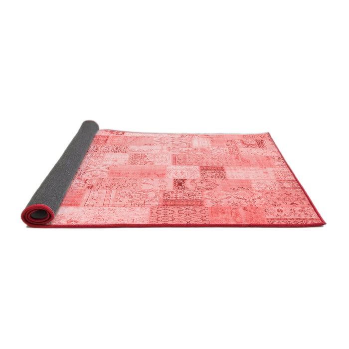 Patchwork Red Transitional Area Rugs