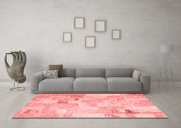 Transitional Red Washable Rugs