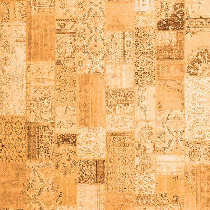 Patchwork Orange Transitional Rug, con2887org