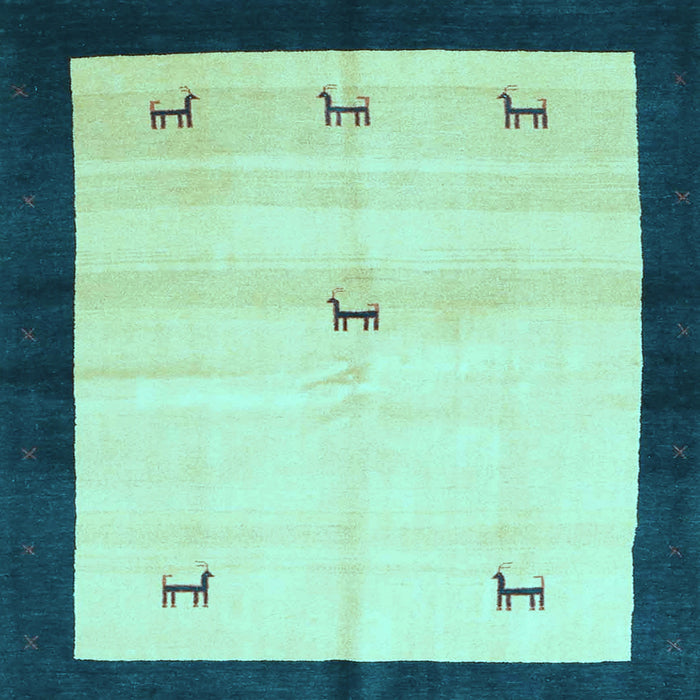 Square Solid Light Blue Modern Rug, con2888lblu