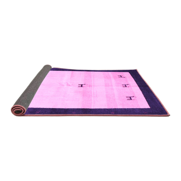 Sideview of Solid Purple Modern Rug, con2888pur