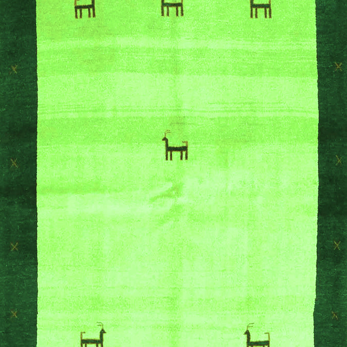 Solid Green Modern Rug, con2888grn