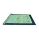 Sideview of Machine Washable Solid Light Blue Modern Rug, wshcon2888lblu