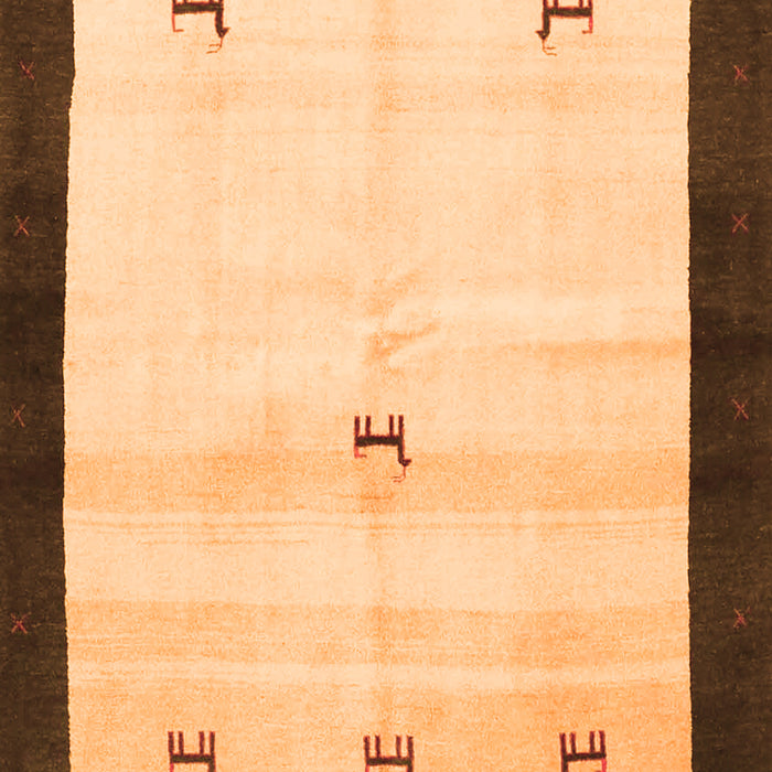 Solid Orange Modern Rug, con2888org