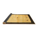 Sideview of Solid Brown Modern Rug, con2888brn