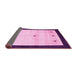 Sideview of Solid Pink Modern Rug, con2888pnk