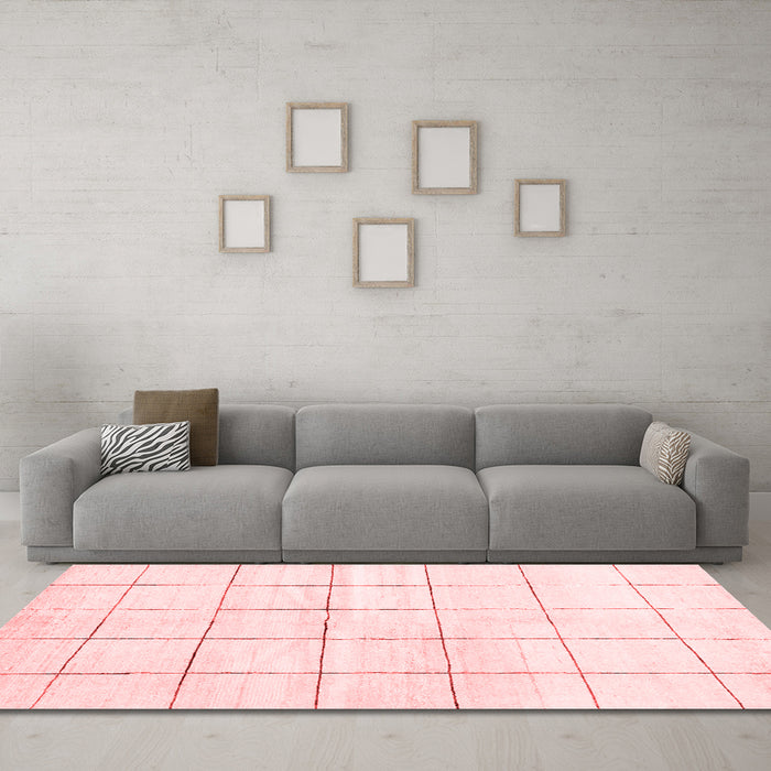 Modern Red Washable Rugs