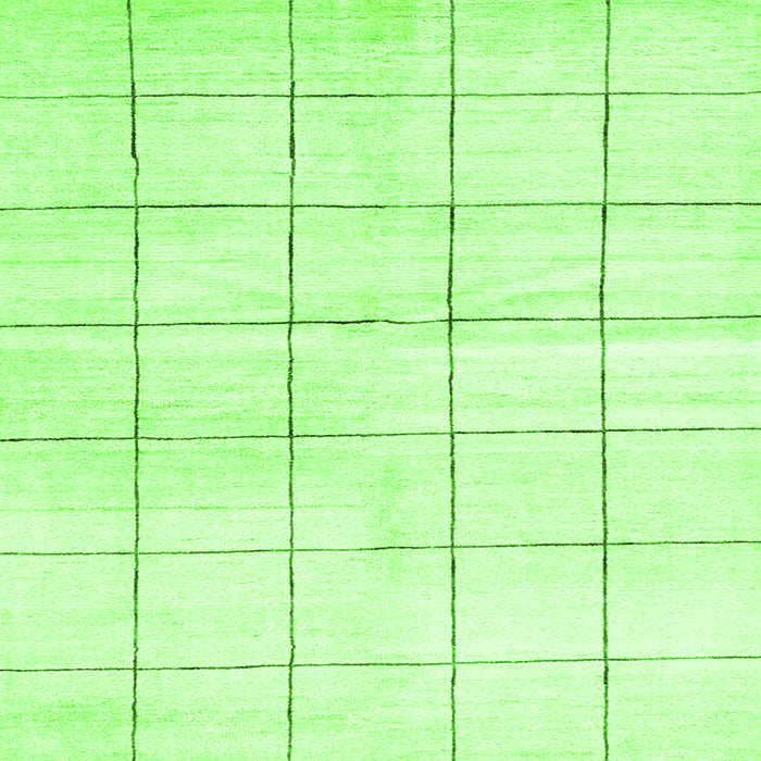 Serging Thickness of Solid Green Modern Rug, con2889grn