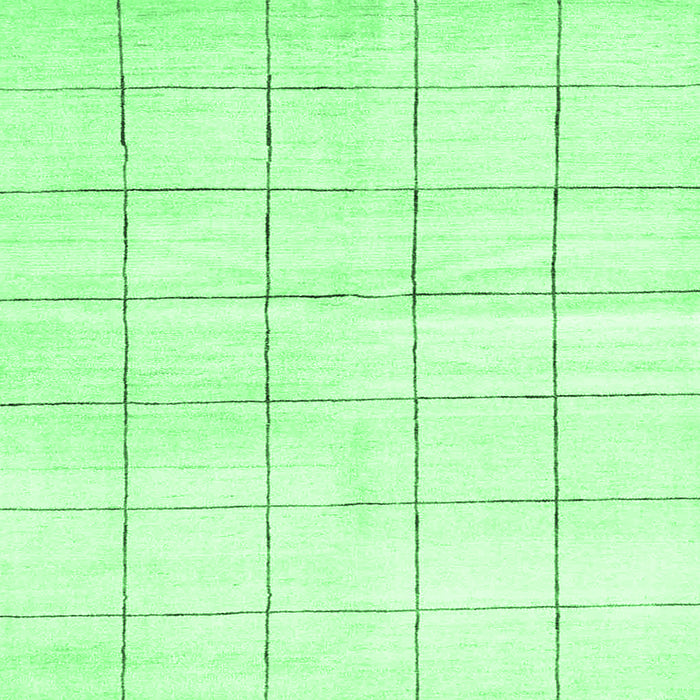 Square Solid Emerald Green Modern Rug, con2889emgrn