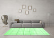 Machine Washable Solid Emerald Green Modern Area Rugs in a Living Room,, wshcon2889emgrn