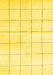 Machine Washable Solid Yellow Modern Rug, wshcon2889yw
