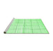 Sideview of Machine Washable Solid Emerald Green Modern Area Rugs, wshcon2889emgrn